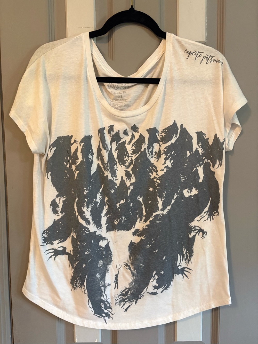 Harry Potter Warner Bros. White Tee with Gray Graphic